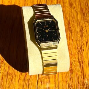 Citizen Gold and Black Watch